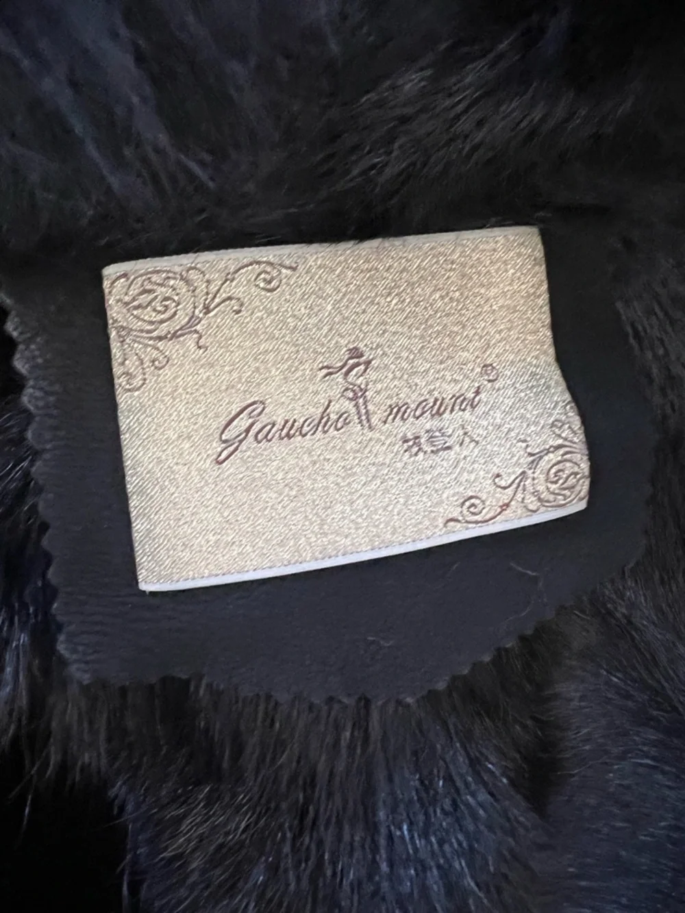 Black Real Suede Lamb Leather w Fox Fur Collar Moto Jacket XS - Picture 11 of 15